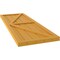 Ekena Millwork Americraft 5-Board Wood 2 Equal Panel Frmd Board-n-Batten Shutters w/Dbl Z-Bar, ARW102BF518X61TUH, PR ARW102BF518X61TUH - alternate 4